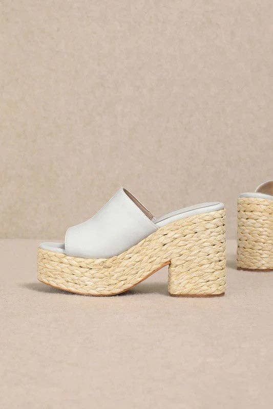 Mars Sky Shoes Wholesale - Wholesale Platform Heels - Women's - Miim ASHLYN Women Raffia Braided Chunky Platform Sandals-12 Pairs Pack-43.95/Pair15