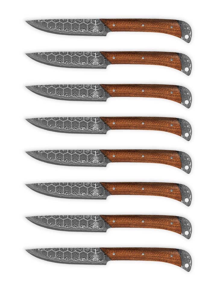 The Lotus | 8-Piece Steak Set for wholesale by Folded Steel