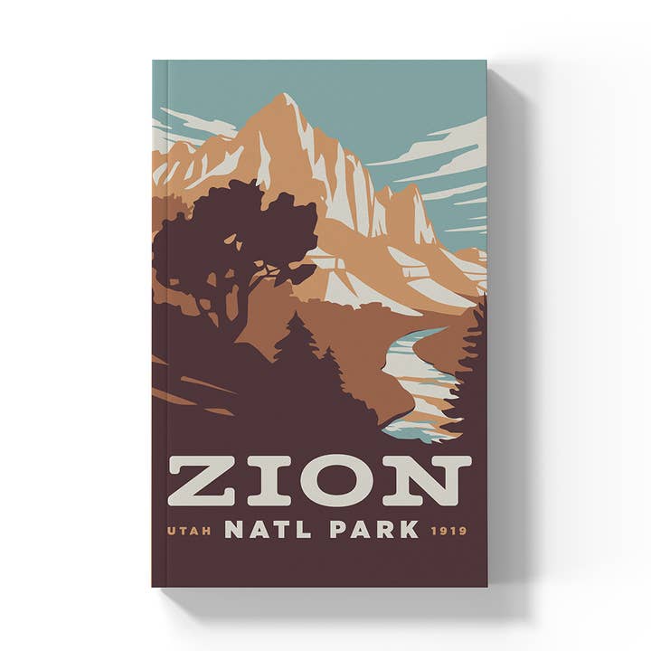 Zion National Park Classic Layflat Notebook for wholesale by Denik