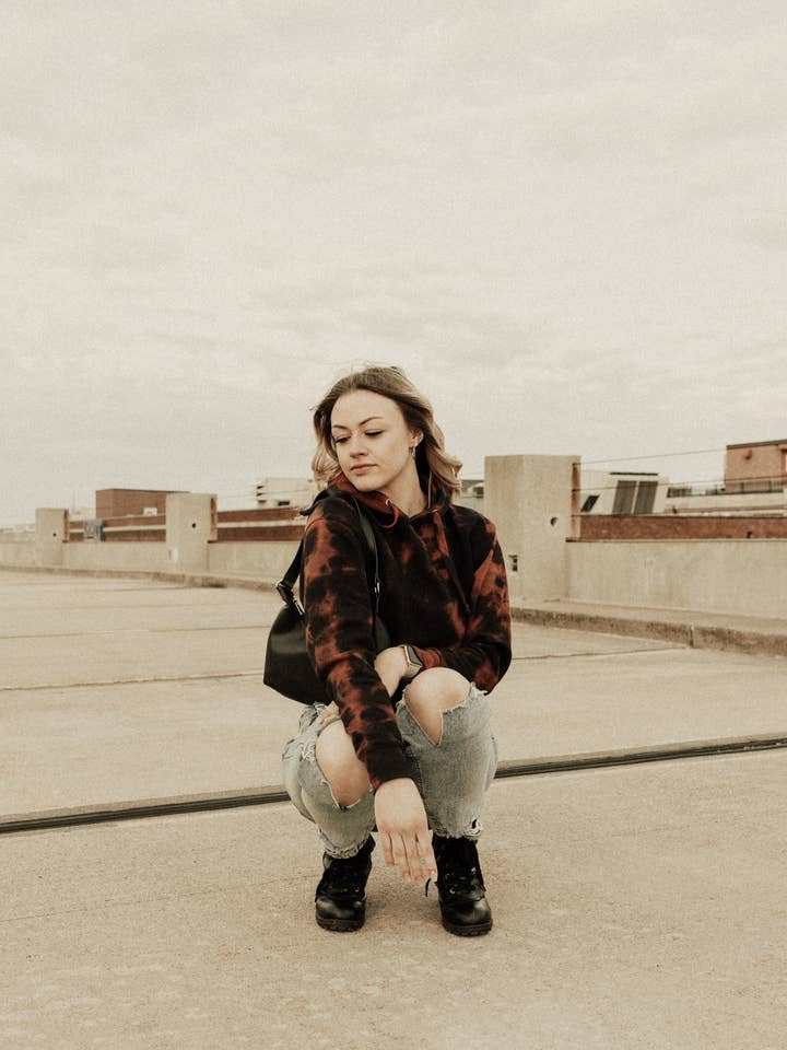 Sudadera corta blanqueada para venta al por mayor de exbapparel