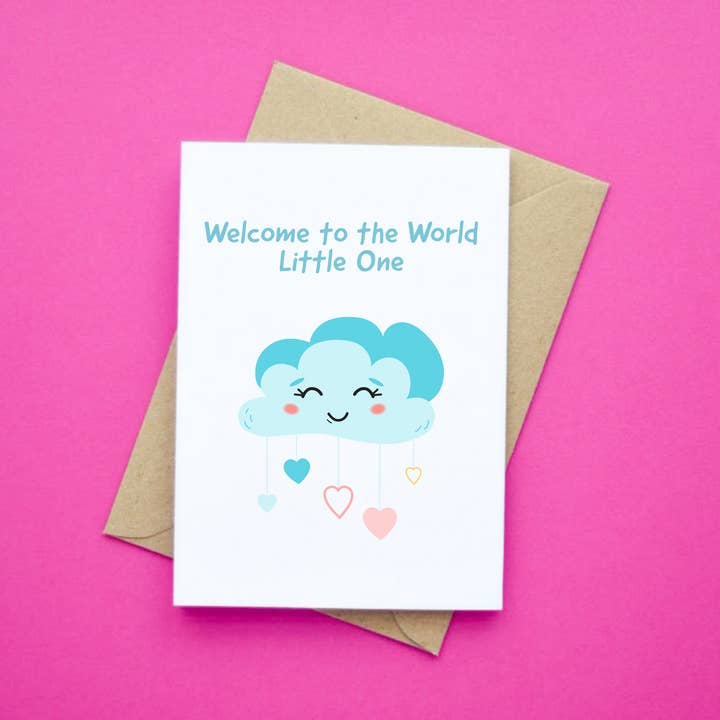 Wonky Cards - Wholesale Baby Card - Welcome To The World