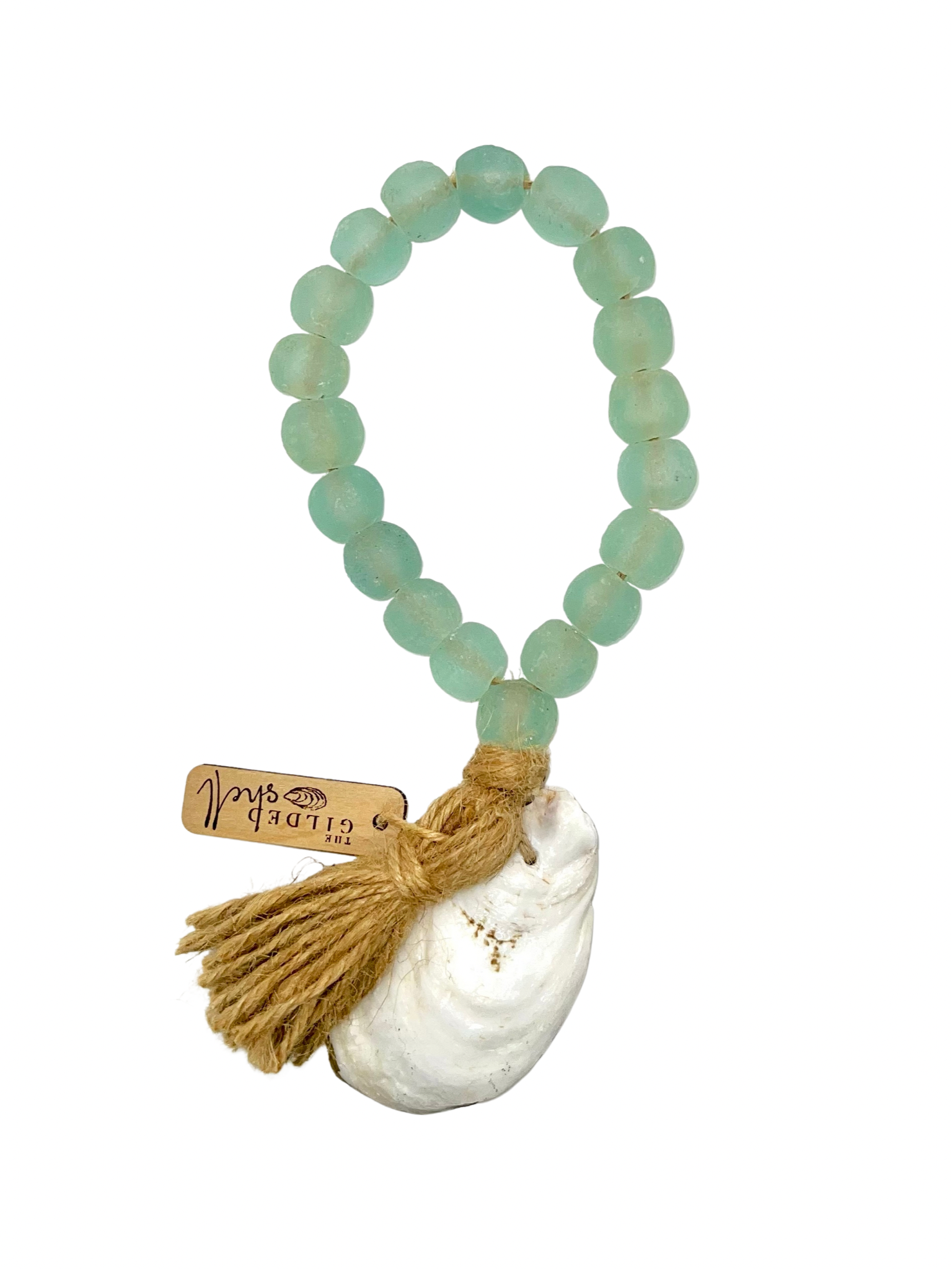 The Gilded Shell - Wholesale Decorative Tabletop Object - The Lagoon - Sea Glass12