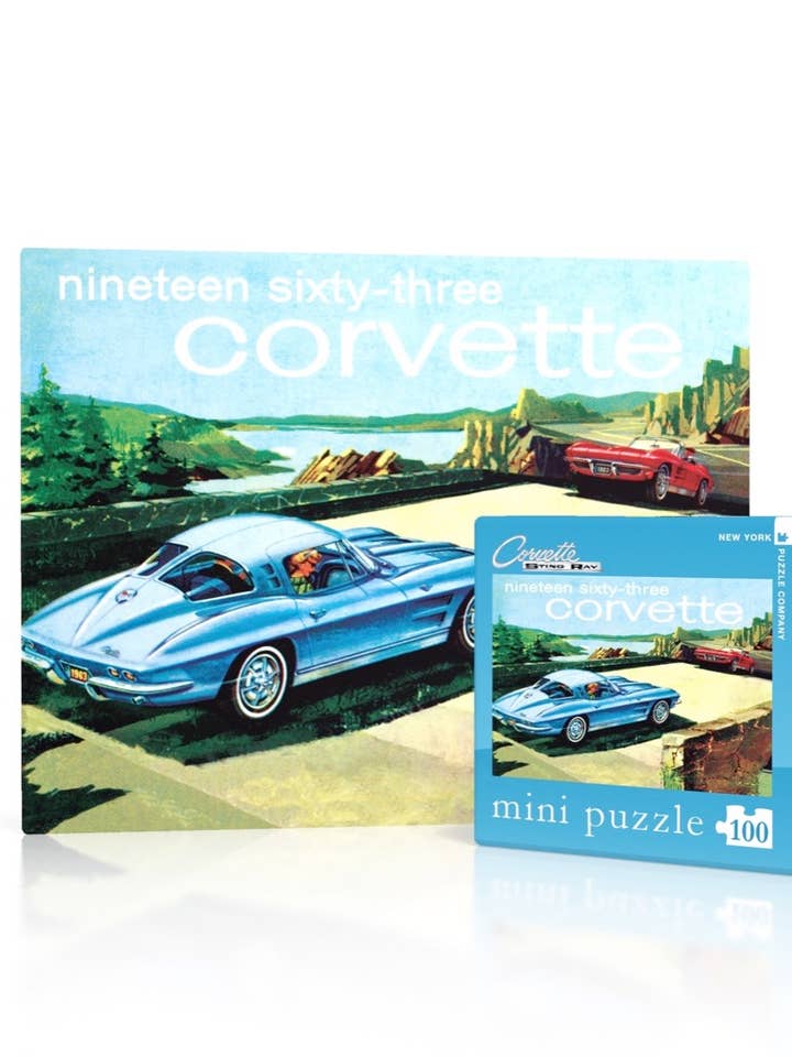 1963 Corvette Mini - 100 Piece Mini Puzzle for wholesale by New York Puzzle Company