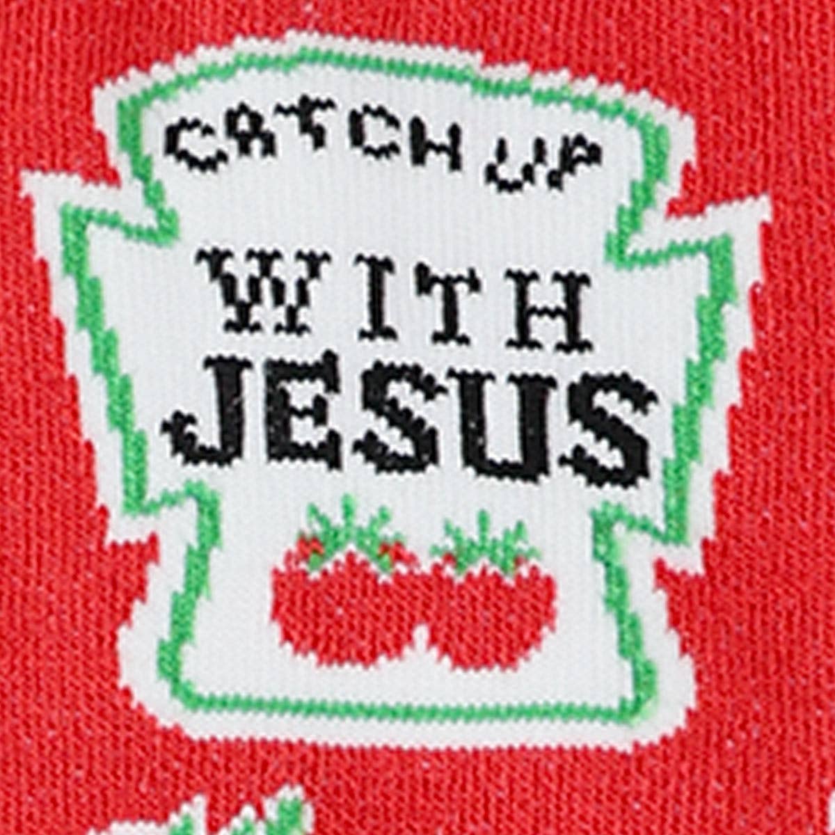 Red Kerusso Crew Socks Catch Up for wholesale on Faire1