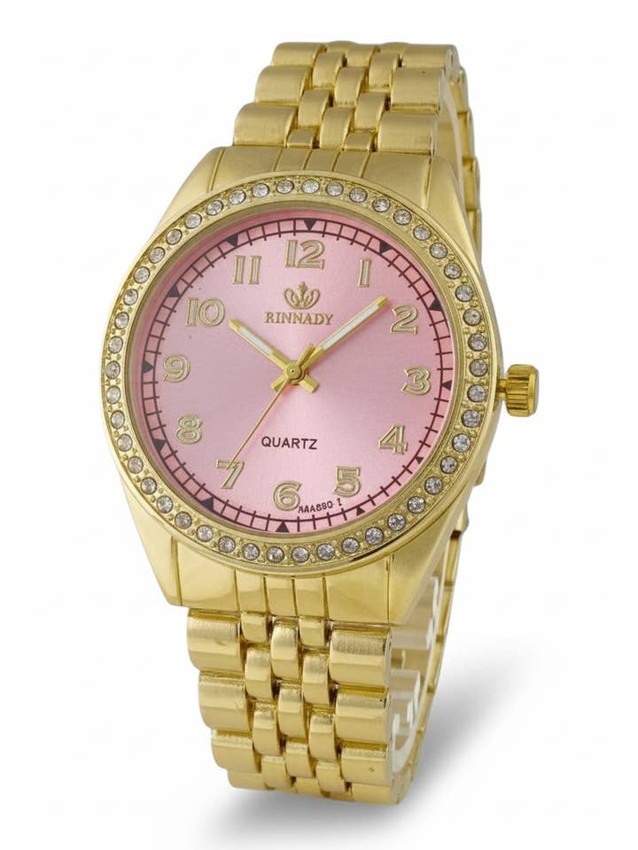 Orologio Unisex con Bracciale e Quadrante Colorato con Strass per la vendita all'ingrosso da parte di Artini Accessories