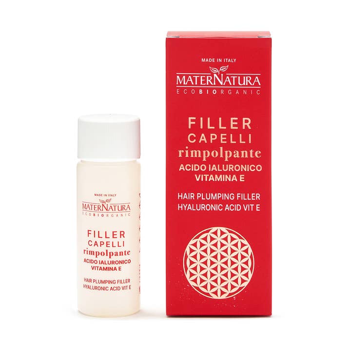 MaterNatura - Vente Gel/mousse de coiffage - Filler repulpant pour cheveux à l’acide hyaluronique et vitamine E0