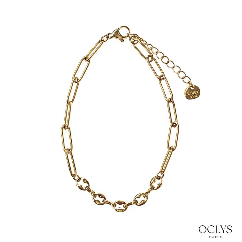 Oclys - Wholesale Schakelarmband - Cecilia kettingarmband van roestvrij staal1