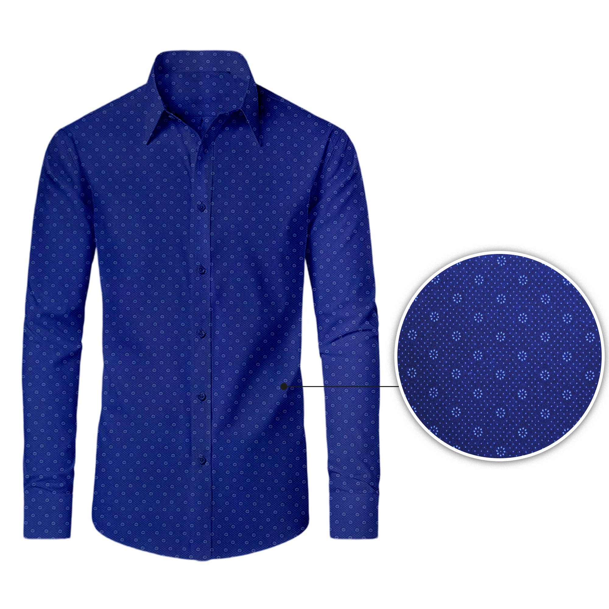 Galaxy By Harvic – Camisa de botões - Homem por atacado – Camisas de Homem de Manga Comprida com Estampado e Elasticidade para Desempenho1