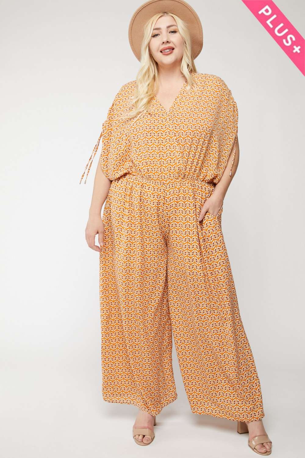 Davi & Dani - Vente Combinaison – femme - COMBINAISON SANS MANCHES IMPRIMÉE À COL EN V12