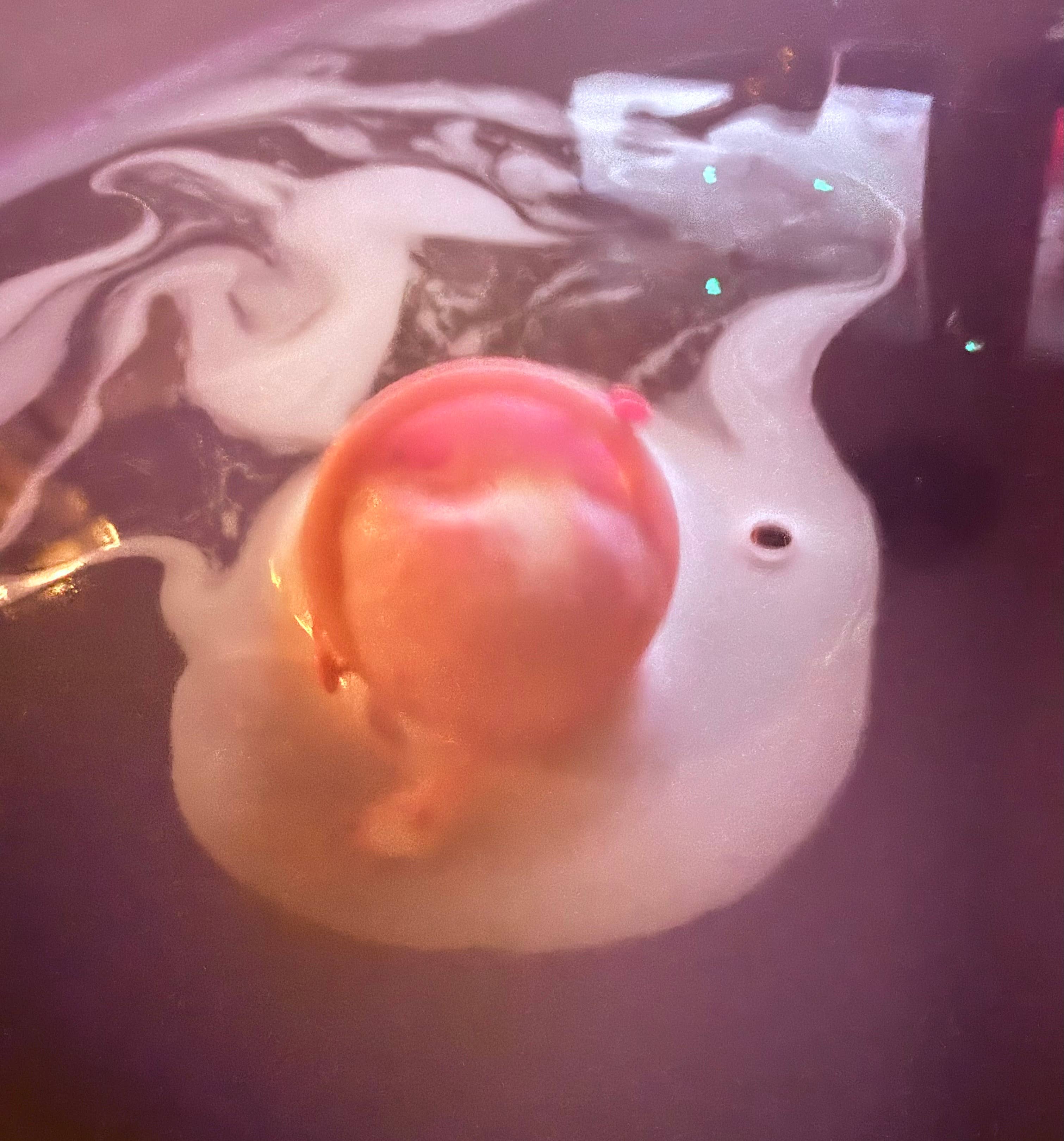 Wicked Bubbles LLC - Wholesale Bath Bomb/Fizz - Red agate heart inside Bath bomb-4.7 oz-LOVE SPELL cauldron 6