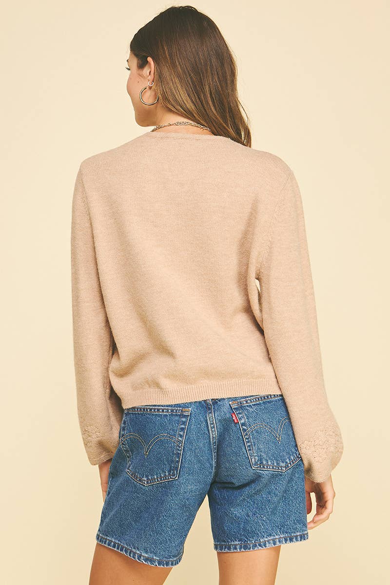 PINCH - Venta al por mayor Jersey de punto - Mujer - JERSEY DE PUNTO BORDADO FLORAL - 6371WM10