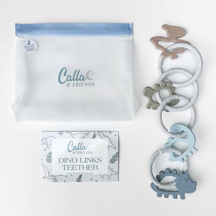 Calla & Friends - Wholesale Teether (Not Clip-On) - Baby - Dino Rings Silicone Teether8