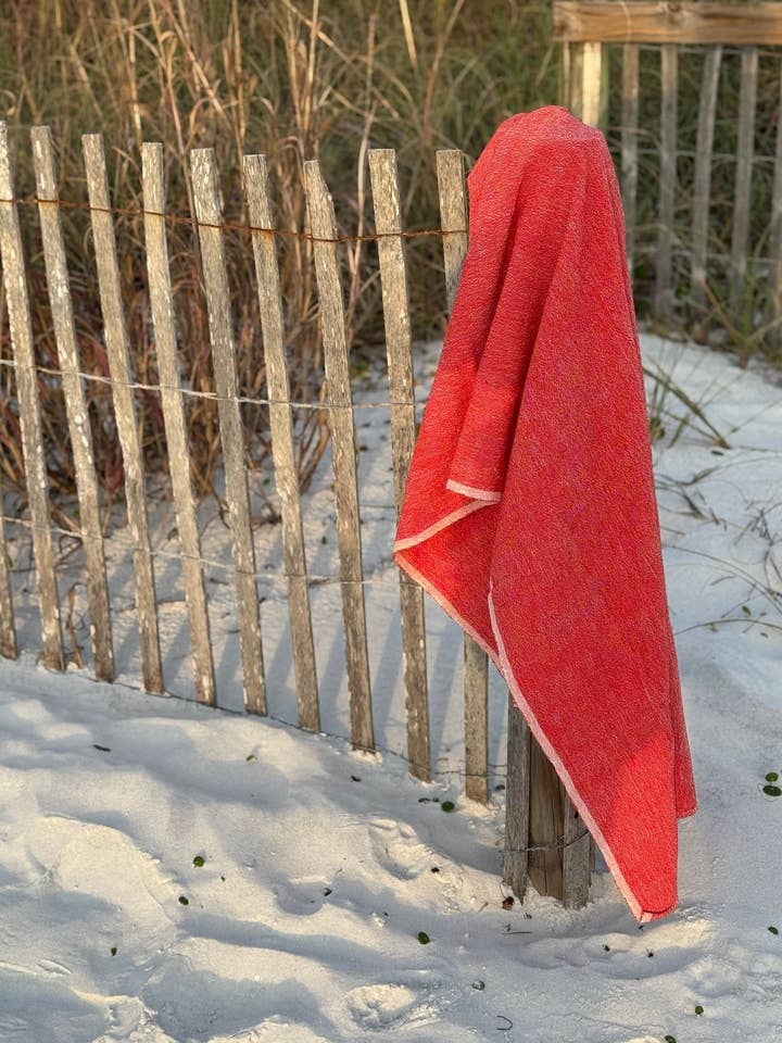 Toalla roja para venta al por mayor de kd weave