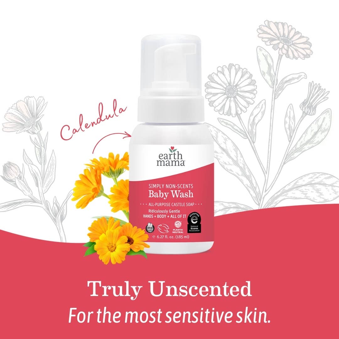 Earth Mama Organics - Wholesale Body Wash/Shower Gel - Kids & Baby - Simply Non-Scents Baby Wash1