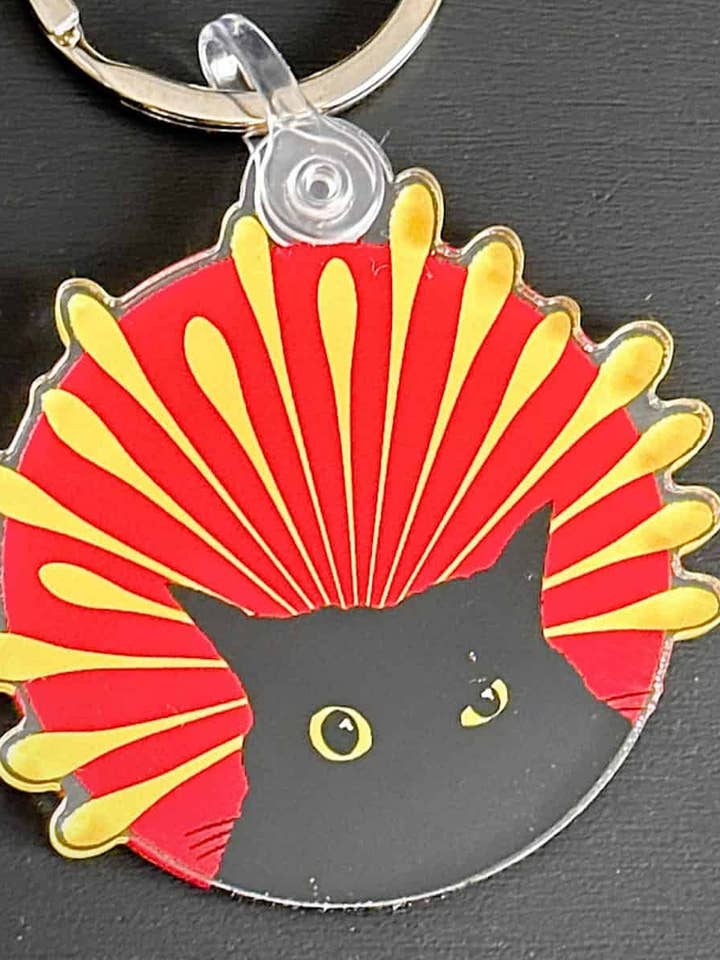 Bubo Radiant Starburst 2" Porta-chaves em plástico por atacado de Mobius Theory