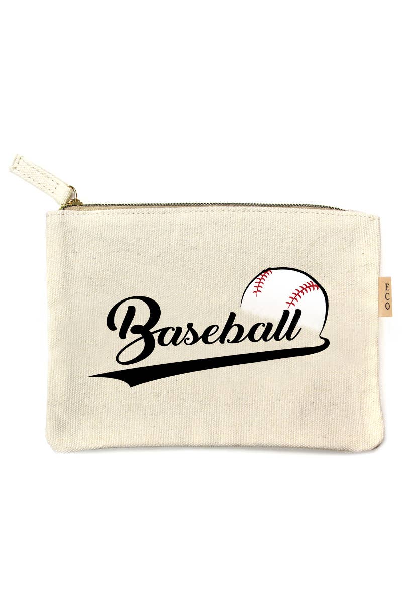 Fashion City - Wholesale Pouch - Women's - Sports Print Cotton Canvas Eco Pouch Bags0