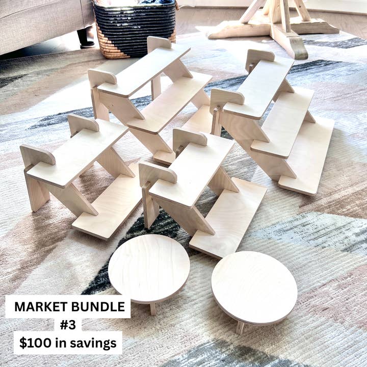 Display Stand Bundle #3 - 6pc for wholesale by Wood Evolutions