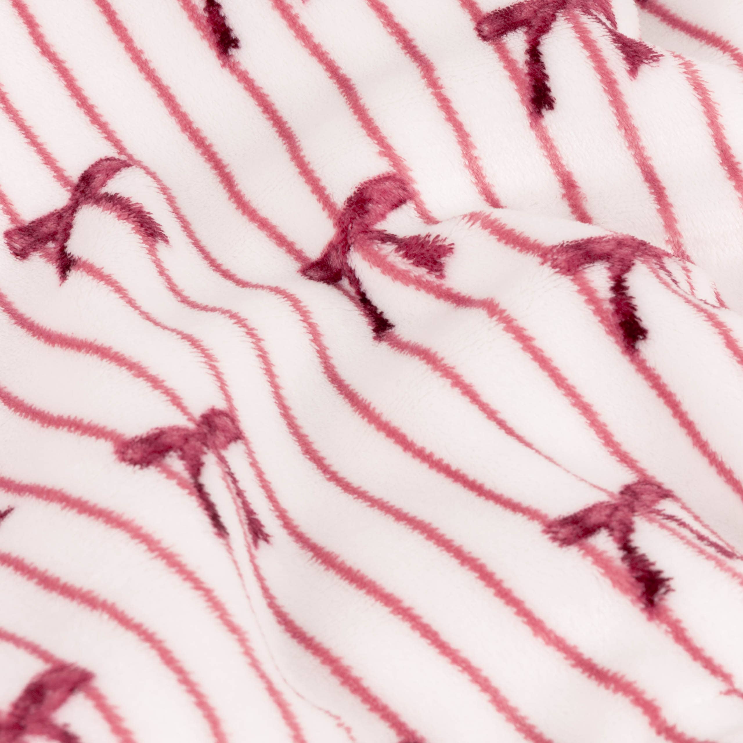 Noortje Bows Sherpa Fleece Throw Silk Pink for wholesale on Faire6