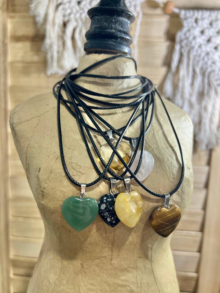 Heart Stone Necklace for wholesale by LoVely Chaos
