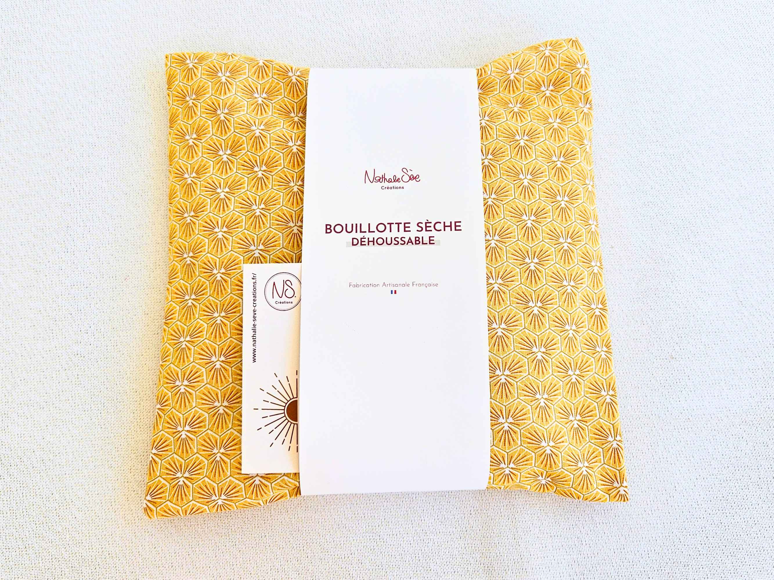 NS par Nathalie SEVE – Compressa quente/fria por atacado – Bolsa seca de trigo, linhaça ou caroço de cereja com capa removível10