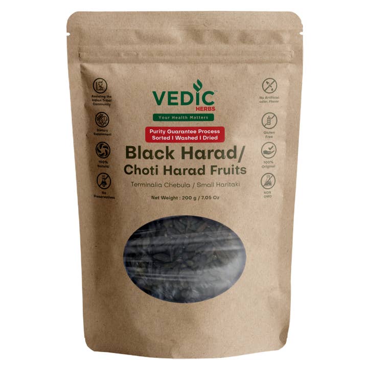 Vedic Juices - Vente Poudres protéinées/superaliments - Herbes védiques Harad noir / Fruit Choti Harad1