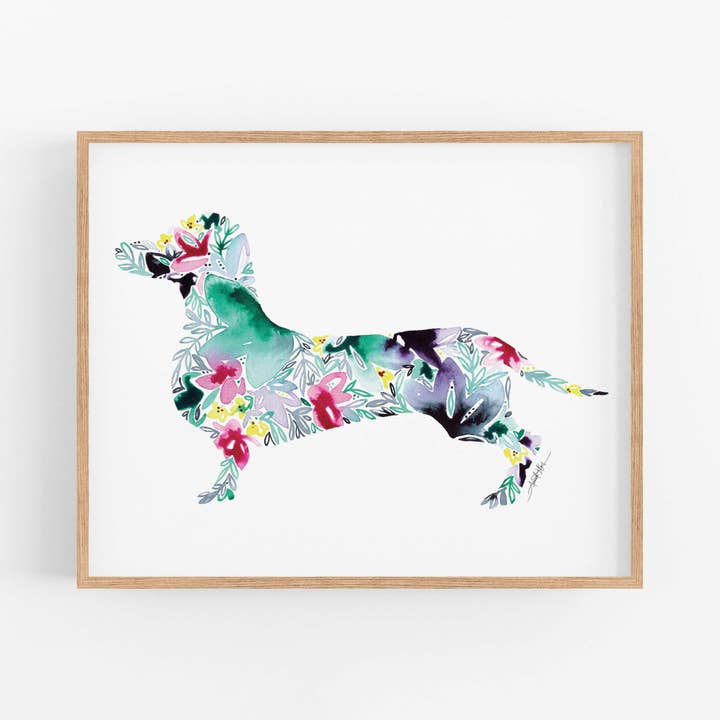 Dachshund Fine Art Print for wholesale by Amanda Klein Co.