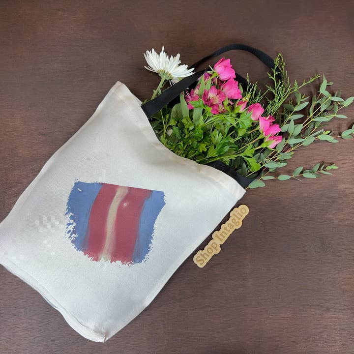 Transgender Pride Tote Bag for wholesale by Shop Intaglio