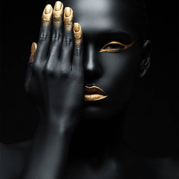 Black and Gold Hide for wholesale by Tigon Art