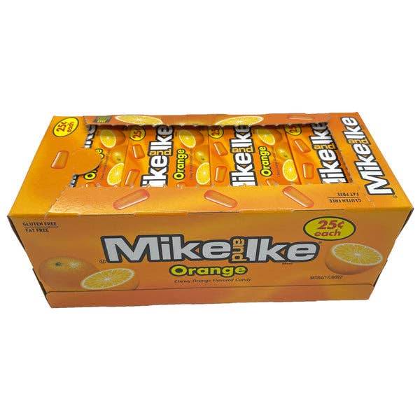 I Got Your Candy – wholesale Gelégodis – Mike & Ike Orange fruktgodis, 24 förpackningar à 22 g (0,78 oz) med förhandsprissättning2