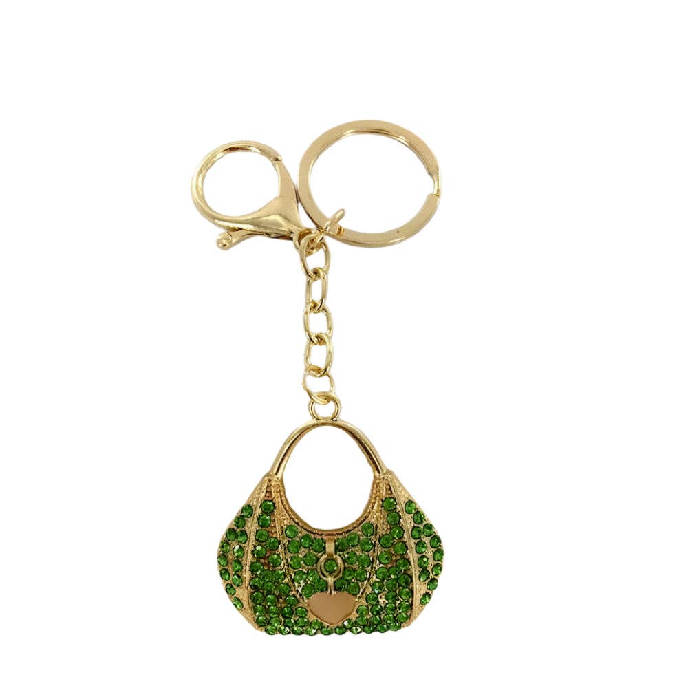Atlas Fashion - Wholesale Keychain - Women's - Rhinestone Mini Purse Keychain0