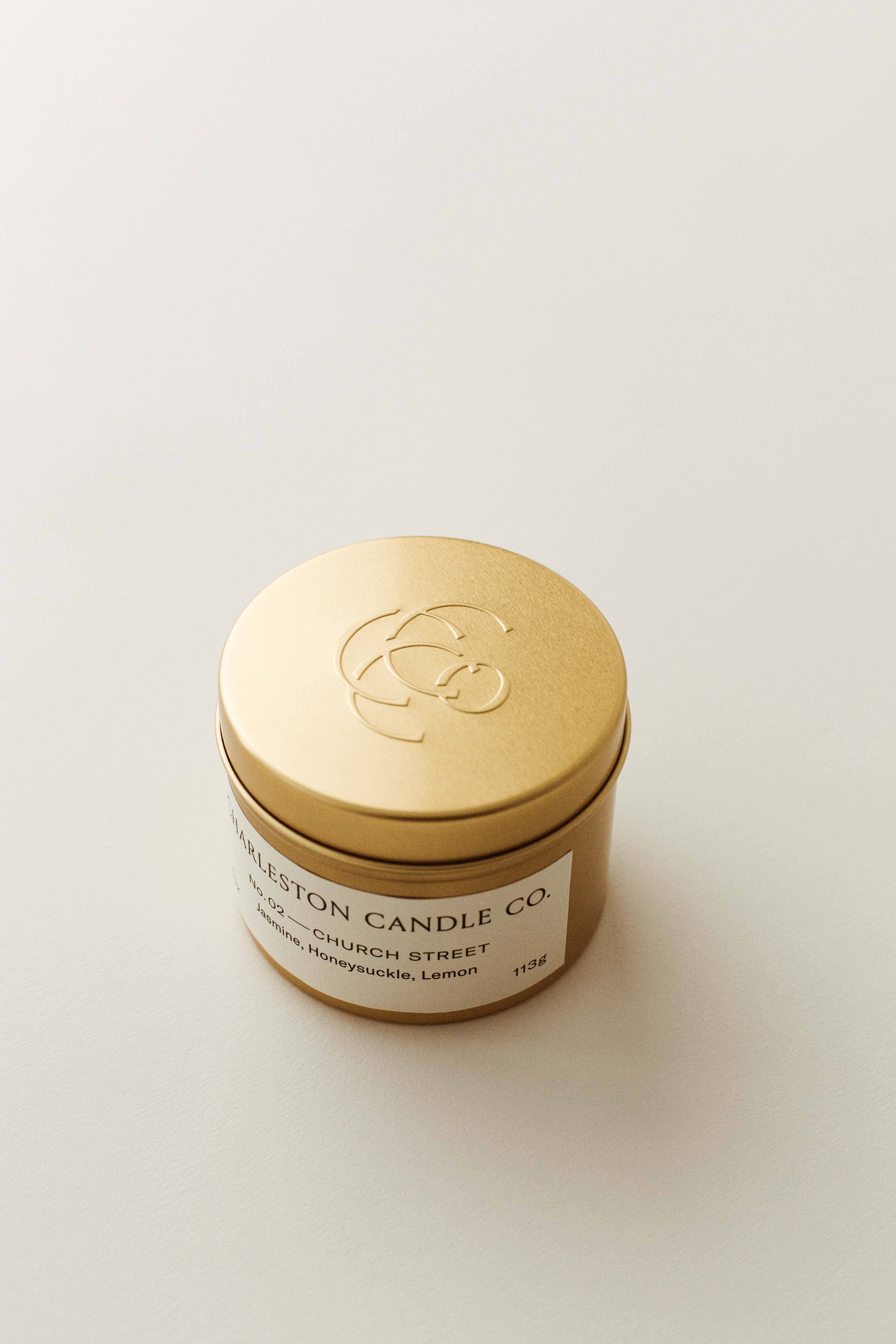 Charleston Candle Co. - Wholesale Travel Candles - Signature Collection 4 oz. Travel Tin Soy Candle2