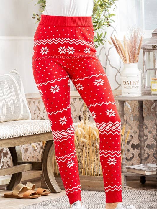 RED WP1001L CHRISTMAS SNOWFLAKE PRINT for wholesale on Faire