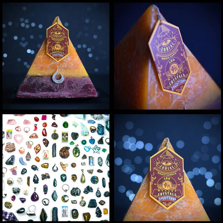 Soul-Terra - Wholesale Novelty Candle - Complete Zodiac Candle Set of 12 - Hidden Crystal Candles9