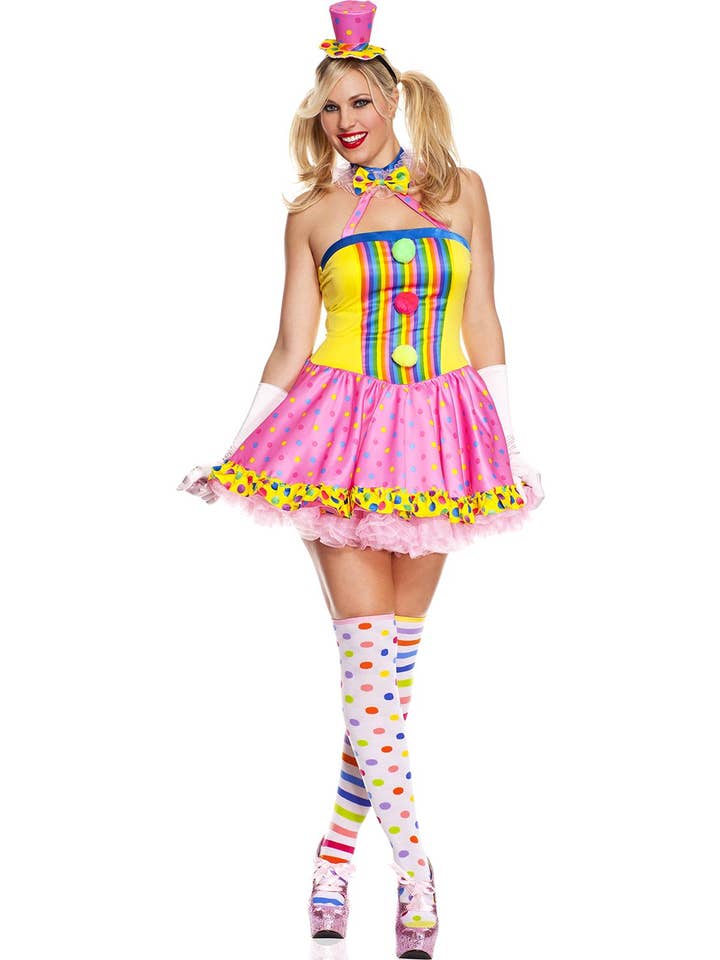 As seen Music Legs Plus Size Circus Cutie Clown Costume ML70494Q for wholesale on Faire