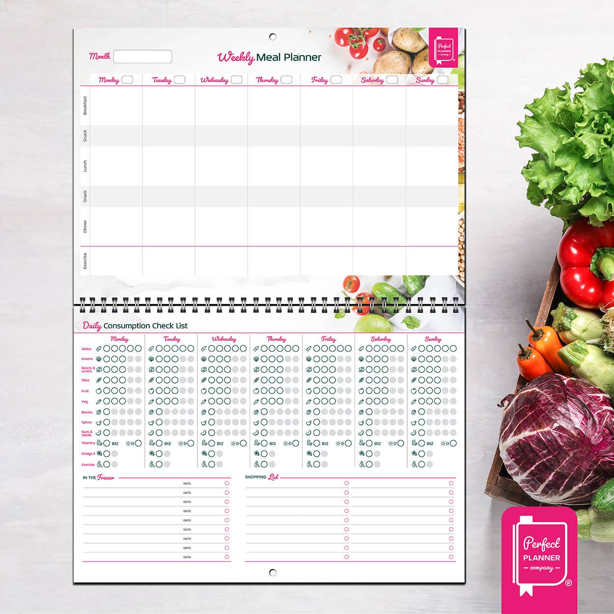 Perfect Planner Company – wholesale Planner – Plant Based Meal Planner1