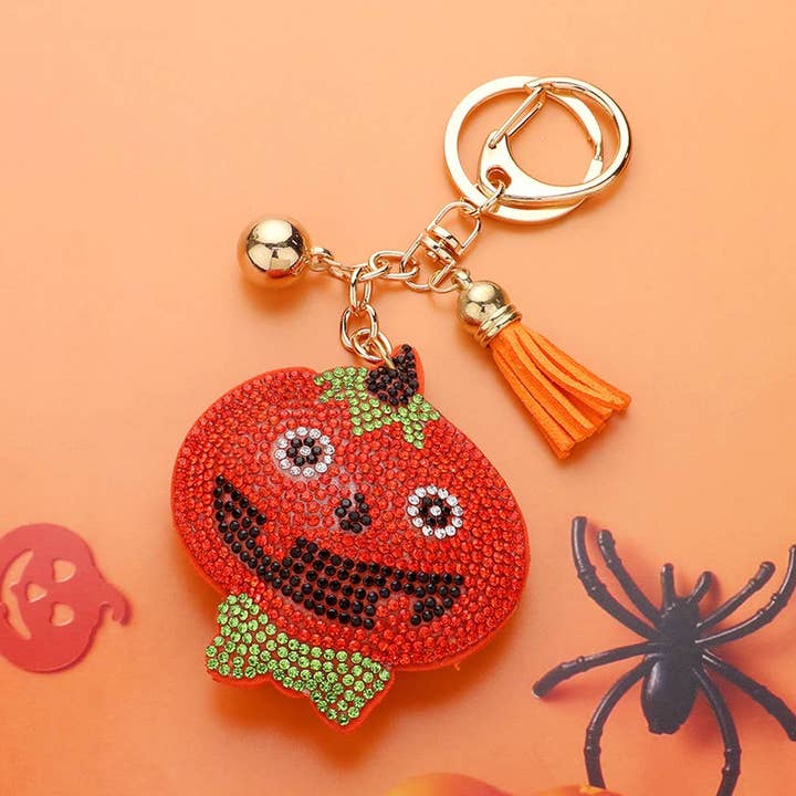 Atractivo llavero con forma de calabaza para Halloween para venta al por mayor de Buddha Yoga