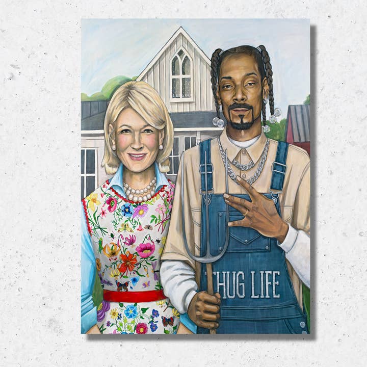LX Artworks - Wholesale Art Print - American Hustle (Martha Stewart & Snoop Dogg) Paper Print
