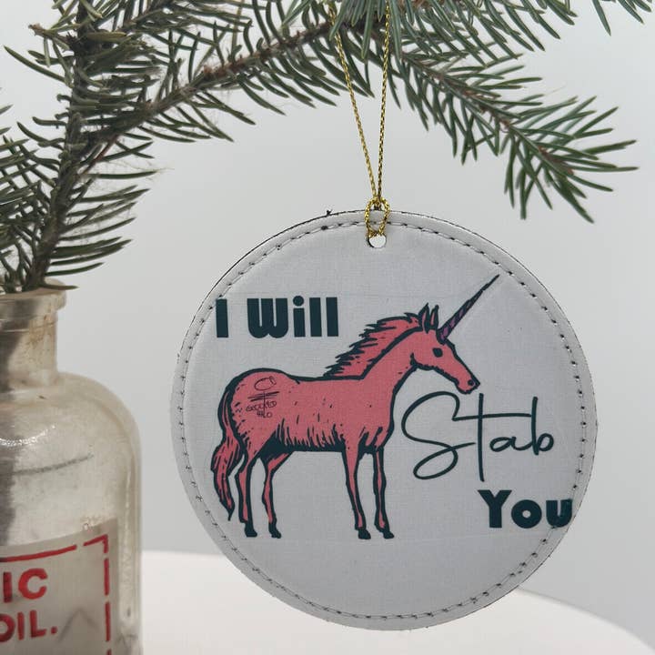 Crooked Halo - Wholesale Ornament - I will Stab You Ornament 0