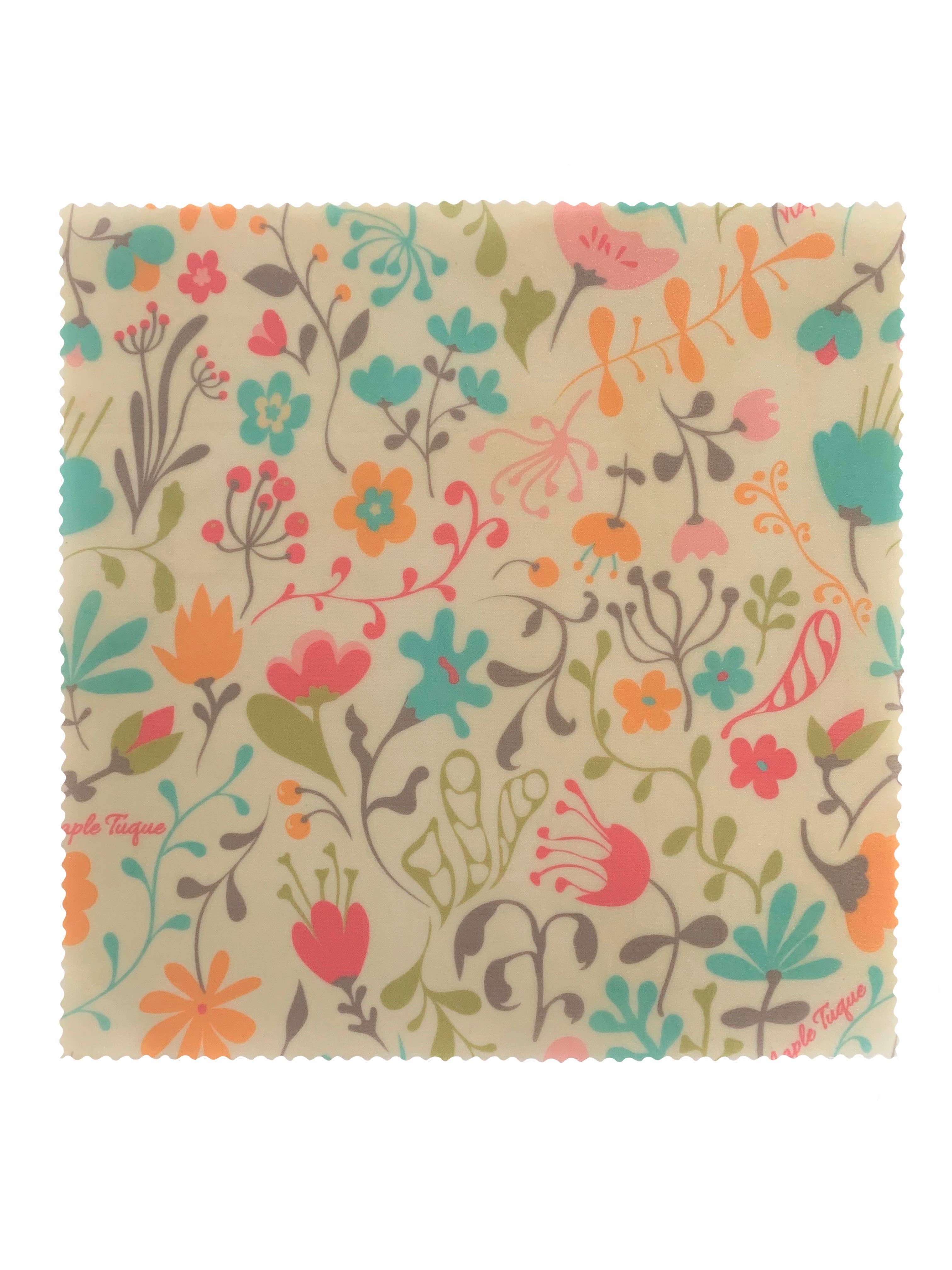 Maple Tuque - Vente Sachet de conservation/film alimentaire - Set de 2 Wraps en cire d'abeille - Motif : Assorti1