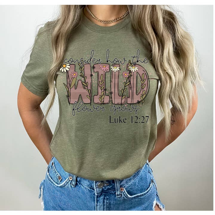 Consider How The Wildflowers Grow DTF Print for wholesale by Simple Tymes