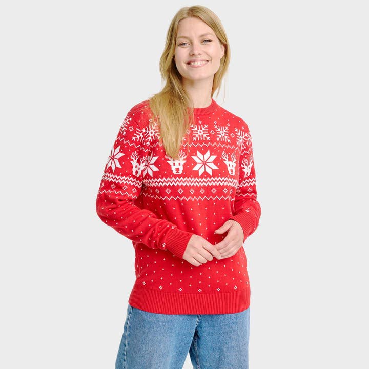 The Scandinavian Christmas Sweater – Women for wholesale by Happy Seasons