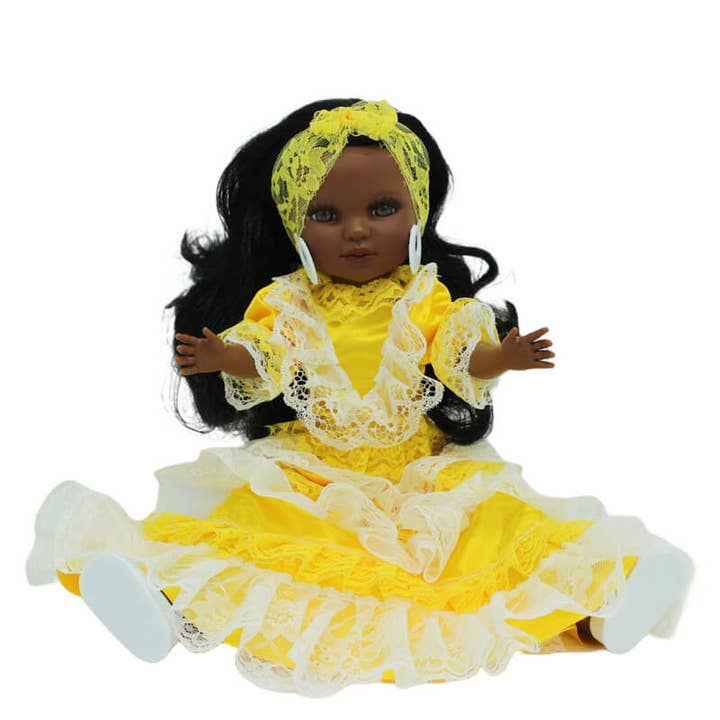Folk Artesanía Muñecas - Wholesale Doll - Kids - Simona doll 40 cm religious mulatto Santera Oshun Ochun4