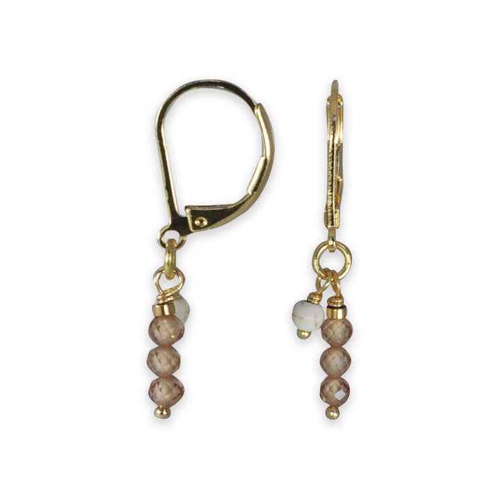 Jazu Jewellery - Vendita all'ingrosso Orecchini pendenti - Orecchini Nona con pietre semipreziose