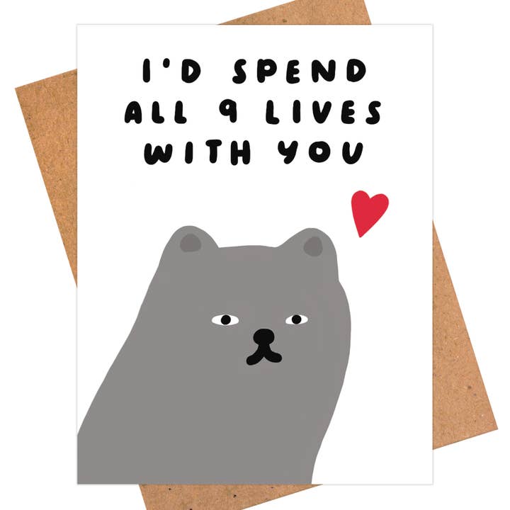 iej studio - Wholesale Love Card - Cat Lover Card, Birthday, Love, Anniversary, Valentines