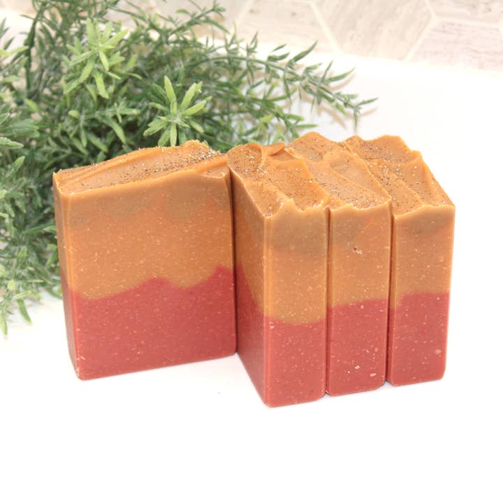 Fireside Ember Soap Bar Autumn Fall Cardamom Sage Palo Santo for wholesale by Baba Yaga Designs LLC