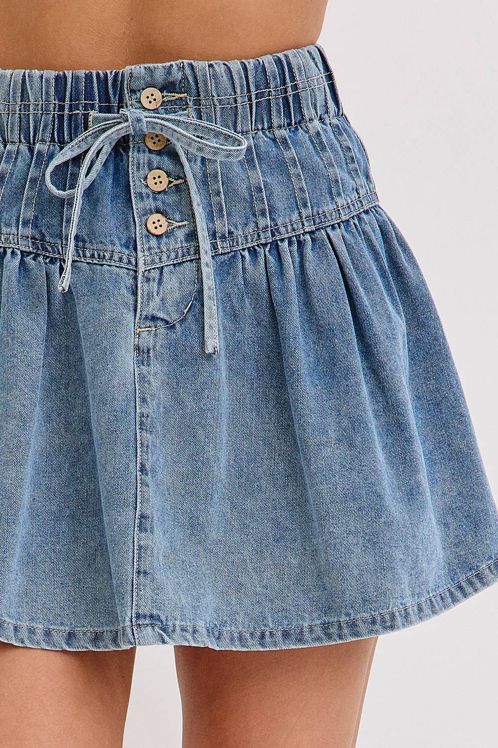 HIGH-RISE, A-LINE DENIM SKIRT  for wholesale on Faire5