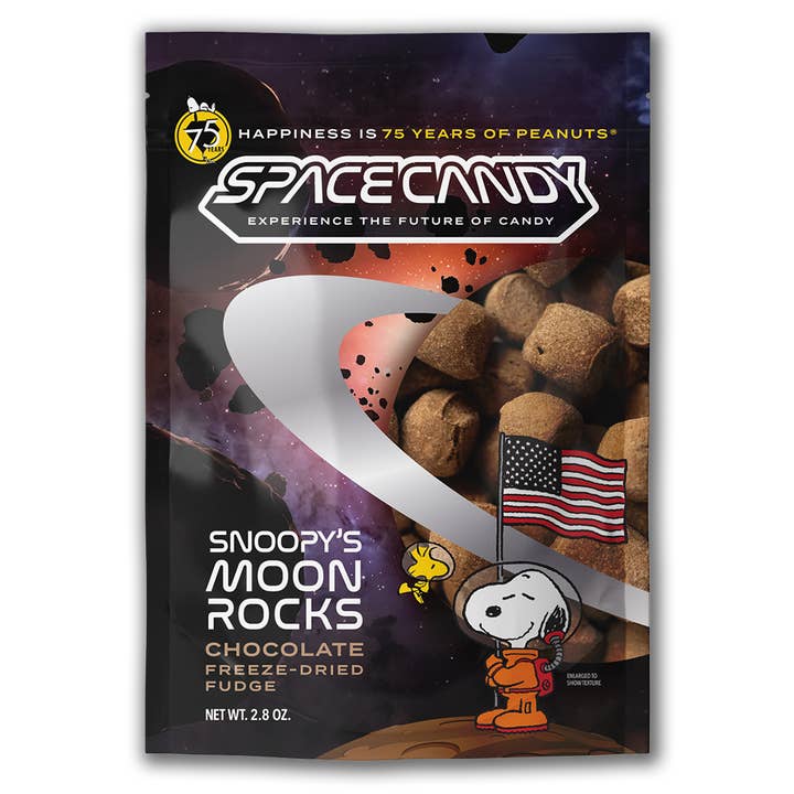 Snoopy's Chocolate Moon Rocks for wholesale by Space Candy