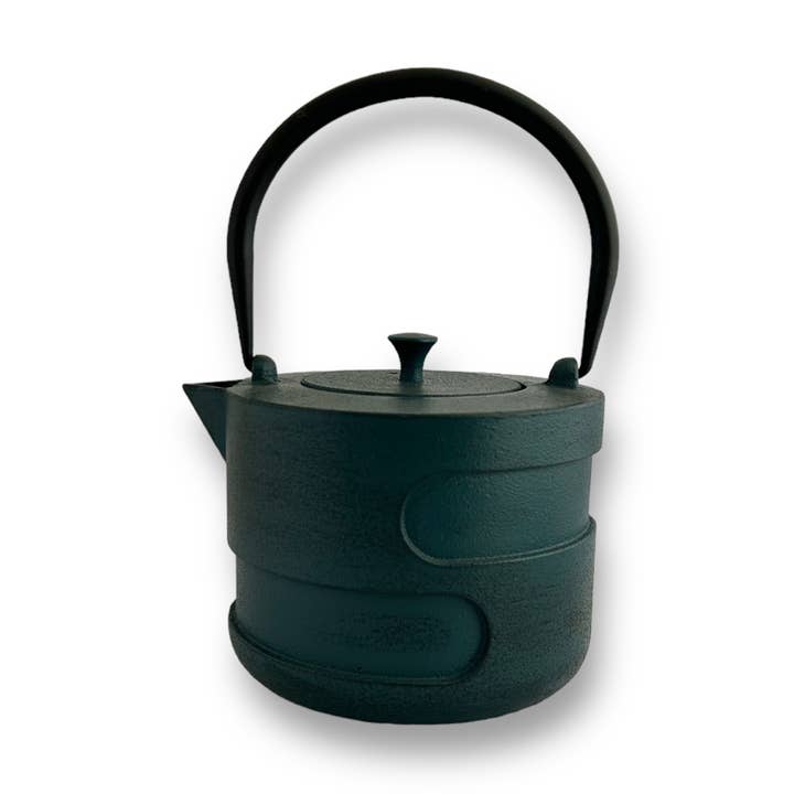 Daburo cast iron teapot 1.2l petrol, teapot for wholesale by Ja-Unendlich