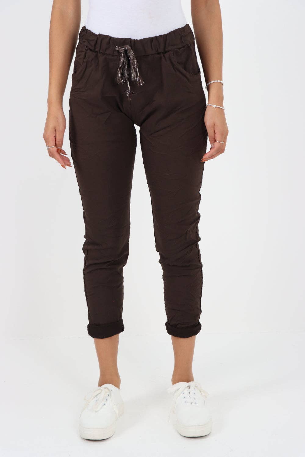 Miss Bold – Großhandel Hose – Damen – Einfarbige Zauberhose für Damen, italienisch, mehrfarbig14