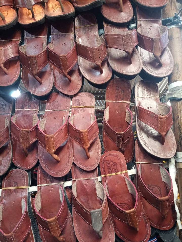 Grossist bruna läder herrar handgjorda masaai masai sandaler för wholesale av Delight merchants